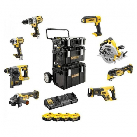 Scule si dispozitive de lucru - Combo Kit 8 scule cu acumulator 18V DeWalt