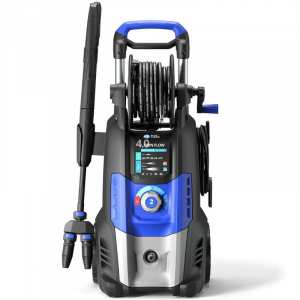Scule si unelte pentru gradina - Masina de spalat cu presiune profesionala Annovi Reverberi cu 2 motoare, 2.5KW, 150Bar, 810 l/h - AR4.0DTS