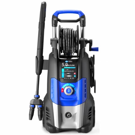 Scule si unelte pentru gradina - Masina de spalat cu presiune profesionala Annovi Reverberi AR5.0DTS cu 2 motoare 2700W 160bar 850l/h