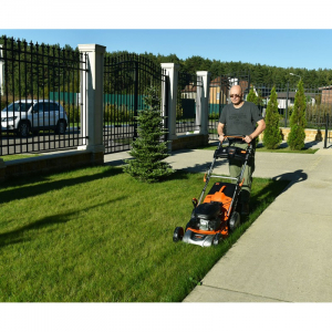 Masina de tuns gazonul pe benzina Daewoo 4.8 CP, 173 CC, 53.5 cm latime lucru, 2 trepte taiere, 60 L sac colector - DLM5100SP [4]