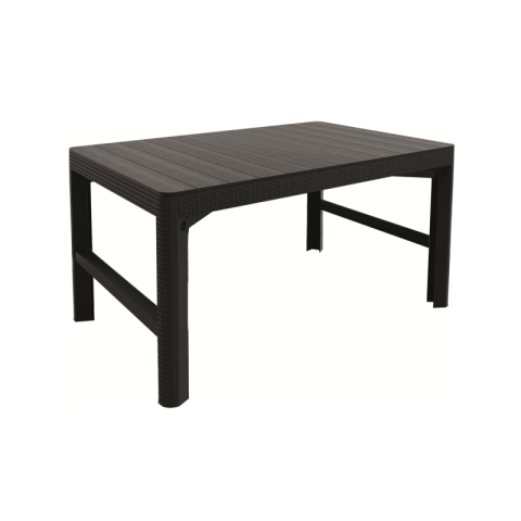 Casa si gradina - Masuta de gradina exterior material polipropilena Keter extensibila utilizare pentru a servi masa gri Lyon dimensiuni 40/66 x 116 x 71.5 cm