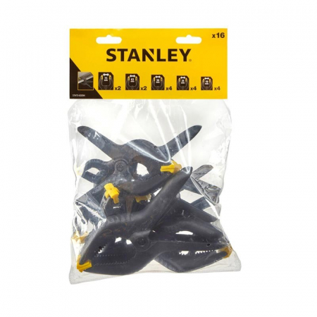 Dispozitive pentru prelucrarea lemnului - Set Stanley STHT0-83094 menghine tip cleste 16 buc