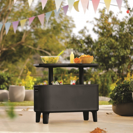 Mini bar de gradina - Mini bar pentru gradina, grafit, Keter Breeze Cool Bar