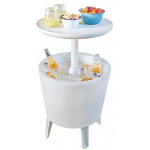 Mini bar pentru gradina, iluminat, alb, Keter Cool Bar [6]