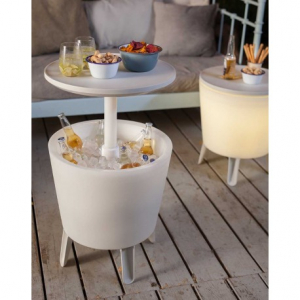 Mini bar pentru gradina, iluminat, alb, Keter Cool Bar [2]
