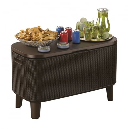 Mini bar pentru gradina, ratan, maro, Keter Bevy Cool Bar [1]