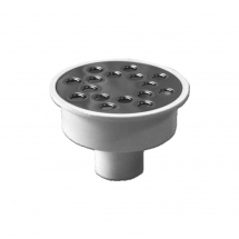 Sifoane de scurgere - MINISIFON PARDOSEALA PP 1OUT D. 32 VERTICAL RAMA D.87 H=27 GRATAR INOX - VALROM GAMA EasyKIT