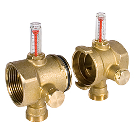 Accesorii incalzire in pardoseala - Modul capat distribuitor cu debitmetru si robinet inchidere 1 tolx18xDN32, Giacomini R53MTY006