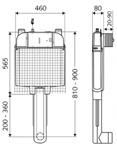 Bazin WC ingropat SCHELL Montus C80 [1]