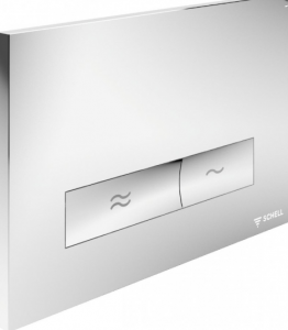 Modul de montaj cu Bazin WC SCHELL Montus C 120 cu clapetă de acţionare Konkav cromat lucios [2]