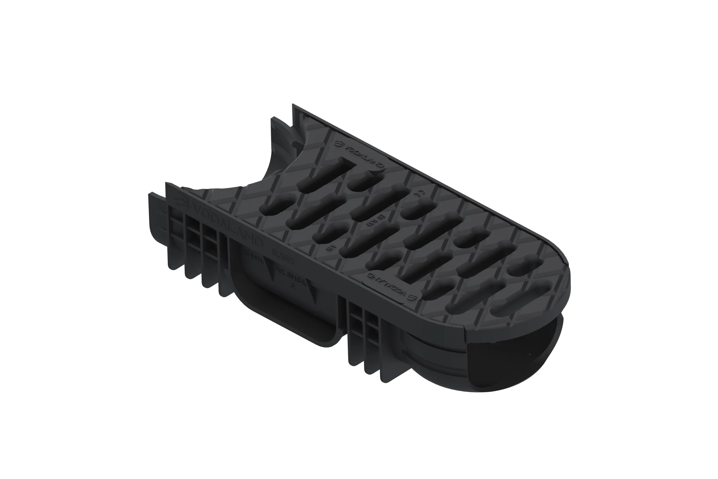 Modul R2 Rigola PP EASY 2 rotativa LN100 Hext.75 gratar PP negru A15 centru 350x125x75 Vodaland gama Drain