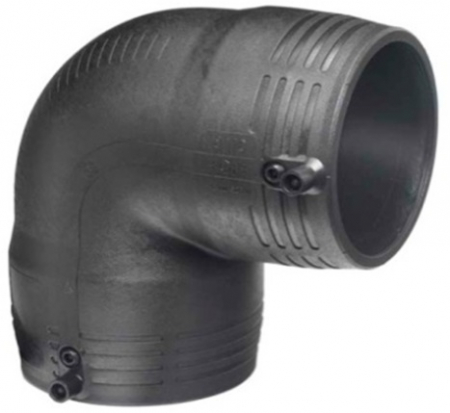 Cot 90° electrofuziune PE, DN 200 mm, 10 bar - gaz, 16 bar - apa, SDR 11 GF [1]