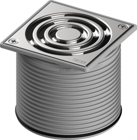 Sifoane TECEdrainpoint S - Inaltator TECEdrainpointS cu margine inox, include grila inox, 100x100 mm
