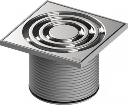 Sifoane TECEdrainpoint S - Inaltator TECEdrainpointS din ABS, include grila inox, 150x150 mm