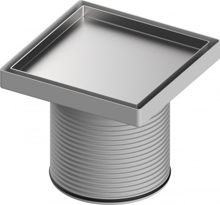 Sifoane TECEdrainpoint S - Inaltator TECEdrainpointS cu rama din inox cu grila pentru placare ceramica, 150 mm