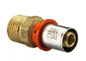 Fitinguri sertizare - Niplu sertizare 15/2,3 x 1" Filet exterior