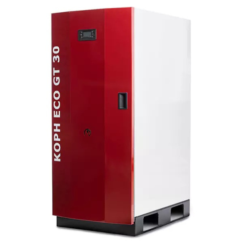 Pachet centrala termica cu peleti KOPH GT 30 kW, pompa de circulatie, vas de expansiune, supapa de siguranta, display electronic [7]