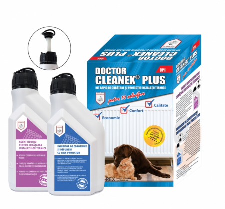 Solutii chimice - Kit rapid de curatare si protectie instalatii termice, Chemstal DOCTOR CLEANEX PLUS