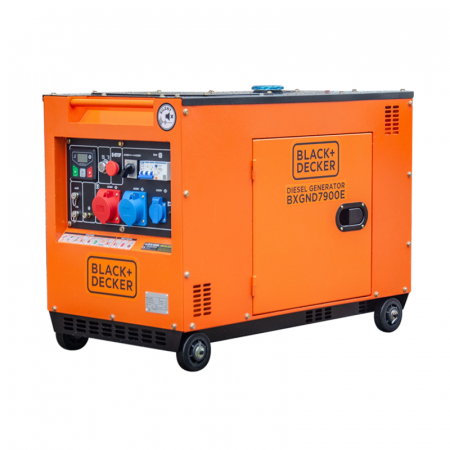 Generatoare de curent electric - Generator Curent Electric Diesel Black+Decker BXGND7900E, 7.9 KVA, ATS