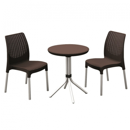 Mobilier de gradina - Set mobilier de gradina, maro, Keter Chelsea