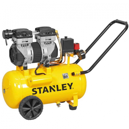 Scule si dispozitive de lucru - Compresor Silent Stanley SXCMS1324HE 24L 1.3CP 8 Bar 150 L/min 62dB