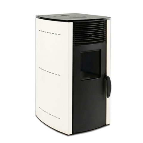 Pachet soba pe peleti KOPH PD 10 kW, cu aer cald, buncar peleti 12 kg, 60 mp, Alb [4]