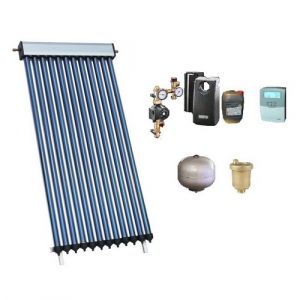 Pachete panouri solare cu tuburi vidate - Pachet solar Panosol C.305 1 panou x 20 tuburi vidate, automatizare, grup pompare, vas expansiune 12 litri, aerisitor, antigel 20 kg
