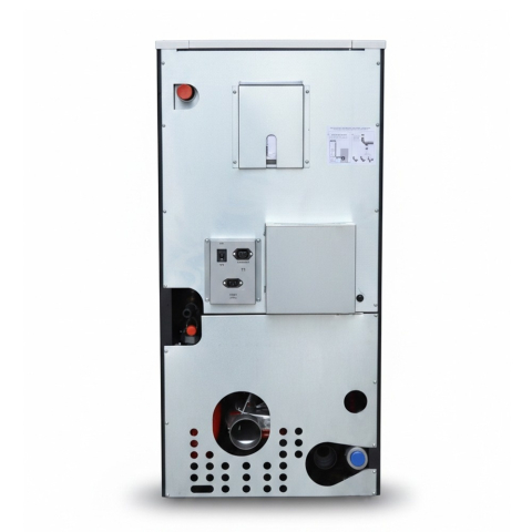 Pachet termosemineu pe peleti Termax Kamin ECO 25 kW alb cu termostat ambiental [2]