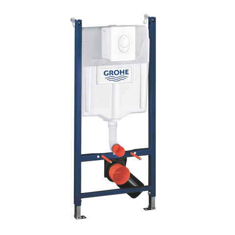 Pachet WC 4 in 1 Grohe Solido set WC 1, 13 m, compact, suspendat, cadru, capac, placuta, elemente montaj, alb [1]