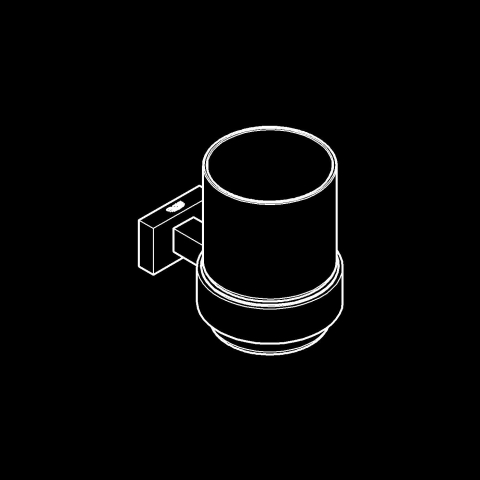 Pahar Grohe Start sticla, sticla, compatibil cu suporturile 41194 si 41097 [6]