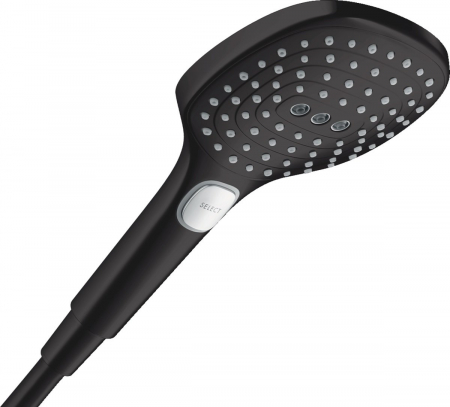 Obiecte sanitare - Para de dus Hansgrohe Raindance Select E 120 cu 3 jeturi negru mat