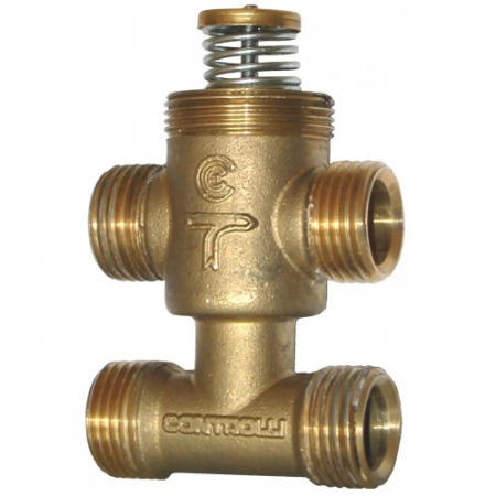 Accesorii pentru echipamente industriale - Vana cu 3 cai cu by-pass VTX 21 P si servomotor ON/OFF MVX 22 R, seria MICRA, producator CONTROLLI
