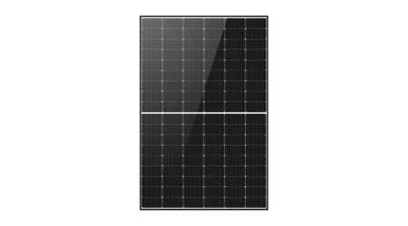 Panouri solare fotovoltaice - Panou fotovoltaic monocristalin, 415 W, half-cut cell, cu cadru negru, Longi LR5-54-HIH-415M