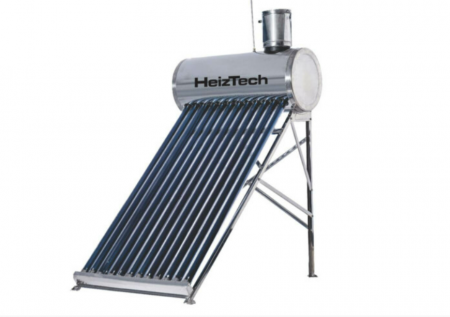 Panouri solare cu tuburi vidate - Panou solar nepresurizat cu 15 tuburi vidate rezervor otel inoxidabil de 150 litri Heiztech