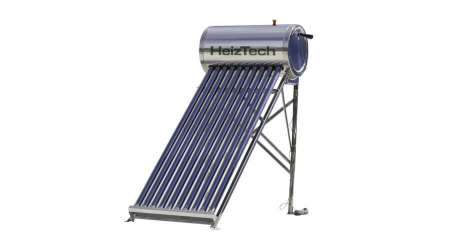 Panou solar nepresurizat automatizat boiler otel inoxidabil de 150 litri 15 tuburi vidate controler SR501 Heiztech [3]