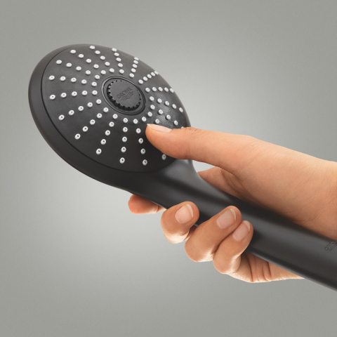 Para de dus Grohe Euphoria 110 massage 9, 5 l, rotunda, 3 functii, anti-calcar, universala, negru mat [11]