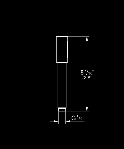 Para de dus Grohe Aqua Stick sistem anti-calcar, universala, 1 jet, crom [1]