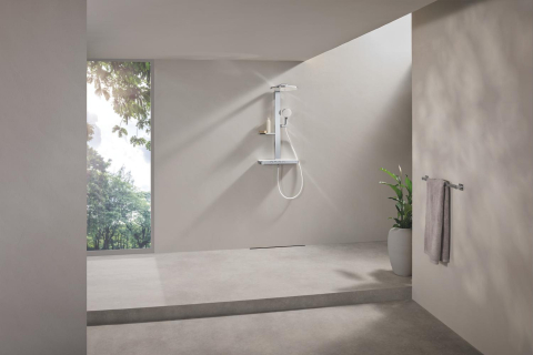 Para de dus Grohe SmartActive 130 3 jeturi, sistem anti-calcar, crom [8]