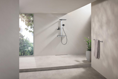 Para de dus Grohe SmartActive 130 3 jeturi, sistem anti-calcar, crom [10]