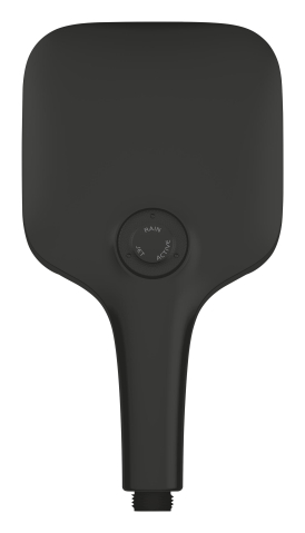 Para de dus Grohe SmartActive 130 II, patrata, 3 jeturi, sistem anti-calcar, negru mat [5]