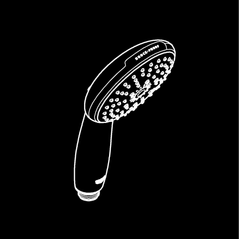 Para de dus Grohe Tempesta 110 sistem anti-calcar, universala, crom [1]