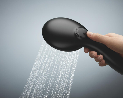 Para de dus Grohe Vitalio Start 110 III 9, 5 l, rotunda, universala, 3 jeturi, sistem anti-calcar, negru mat [12]