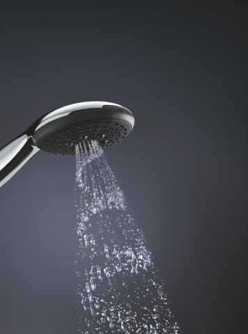 Para de dus Grohe Vitalio Start 110 III 9, 5 l, rotunda, universala, 3 jeturi, sistem anti-calcar, negru mat [11]