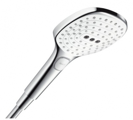 Obiecte sanitare - Para de dus Hansgrohe Raindance Select E120 cu 3 jeturi white-chrome