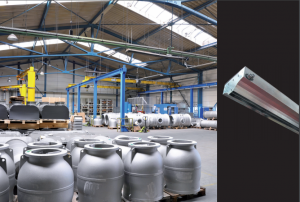 Perdea de aer cald - pe apa, 2100 mm, 10500 m³/h, din tabla galvanizata, tip 2, Stavoklima TH(V)CP-214-3-AXI [1]