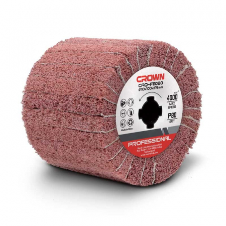 Scule si echipamente pentru constructii - Perie Crown CAQ-F11080 granulatie P80, 4000 RPM