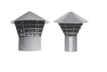 Tevi, fitinguri, robineti si accesorii - Piesa capat coloana ventilatie PP DN50