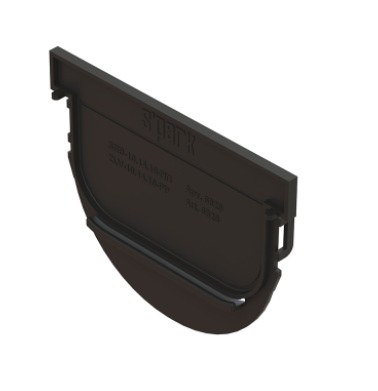 Tevi, fitinguri, robineti si accesorii - PIESA DE CAPAT CANAL MODULAR SPARK 125 x 97 - VALROM GAMA PluviKIT
