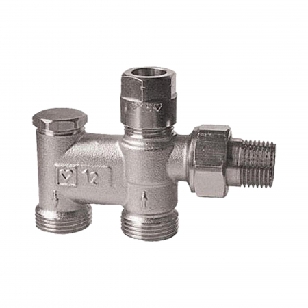 Tevi, fitinguri, robineti si accesorii - Piesa legatura, 1/2" - 3/4", monotubular, racordare din pardoseala, Herz