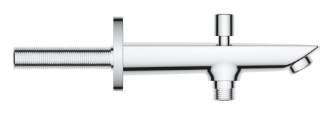 Pipa cada Grohe BauCosmopolitan aparenta, diverter, montare pe perete, crom [3]